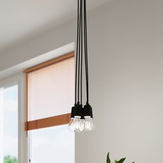 Lampa wisząca DIEGO 1 czarna 90x9x9cm nowoczesna E27 do salonu - Miniaturka zdjęcia nr 11