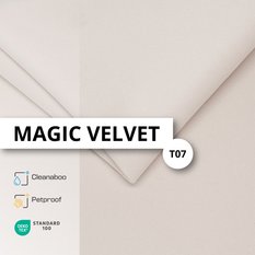 Łóżko Pojedyncze 90x200cm łóżko tapicerowane z pojemnikiem kremowe do sypialni wezgłowie 120 cm - Miniaturka zdjęcia nr 13