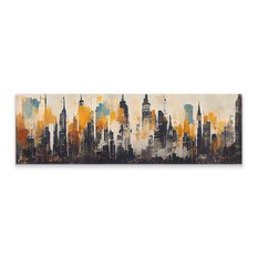 Obraz Panoramiczny Miejski PEJZAŻ Architektura Beton Abstrakcja 145x45cm - Miniaturka zdjęcia nr 2