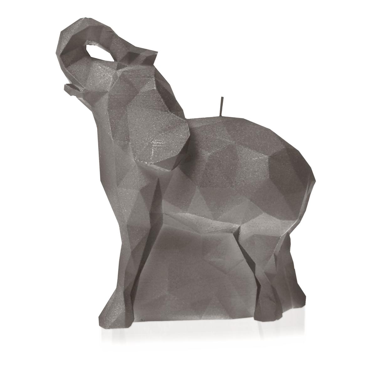 Świeca Elephant Low-Poly Gray Small nr. 3