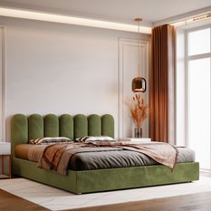 Panele tapicerowane 30x100 cm płotek magic velvet khaki - Miniaturka zdjęcia nr 5