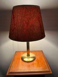 Lampa nocna, stołowa mosiądzowana 70-te lata - Miniaturka zdjęcia nr 3