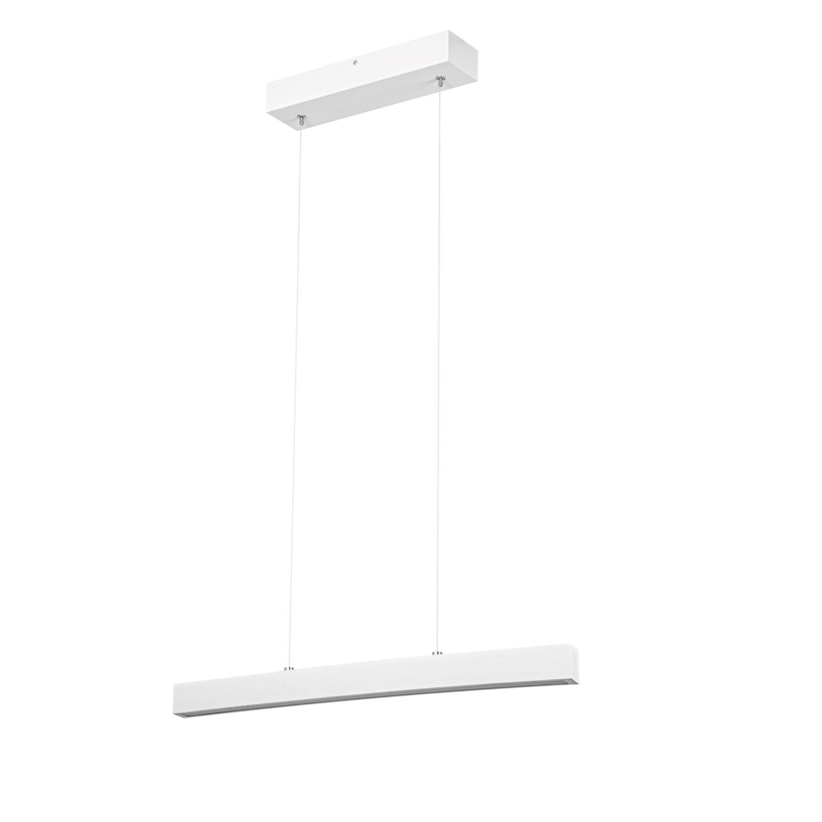 Lampa wisząca 60x7x150 cm LED z drewna jesionowego wymienny LED biała 4000K do salonu