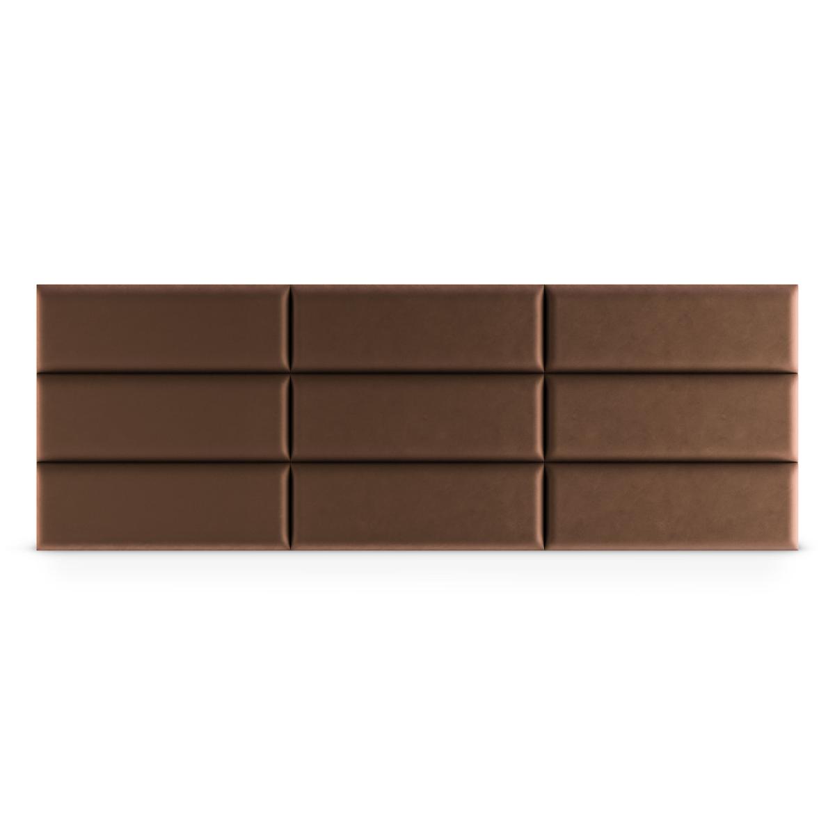  Panele tapicerowane 60x20 cm na ścianę magic velvet brązowy nr. 4