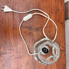 Nieduża ciężka szklana lampa nocna/biurkowa, Peill & Putzler, Niemcy, lata 70. - Miniaturka zdjęcia nr 6