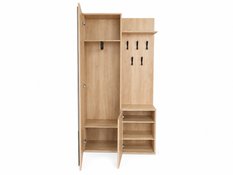 Garderoba do przedpokoju DUO 180x95x35 cm z lustrem wieszakami szafka na buty dąb sonoma lewa - Miniaturka zdjęcia nr 6