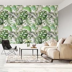 Tapeta, Duże, Egzotyczne Liście, Tropikalna Monstera - Miniaturka zdjęcia nr 3