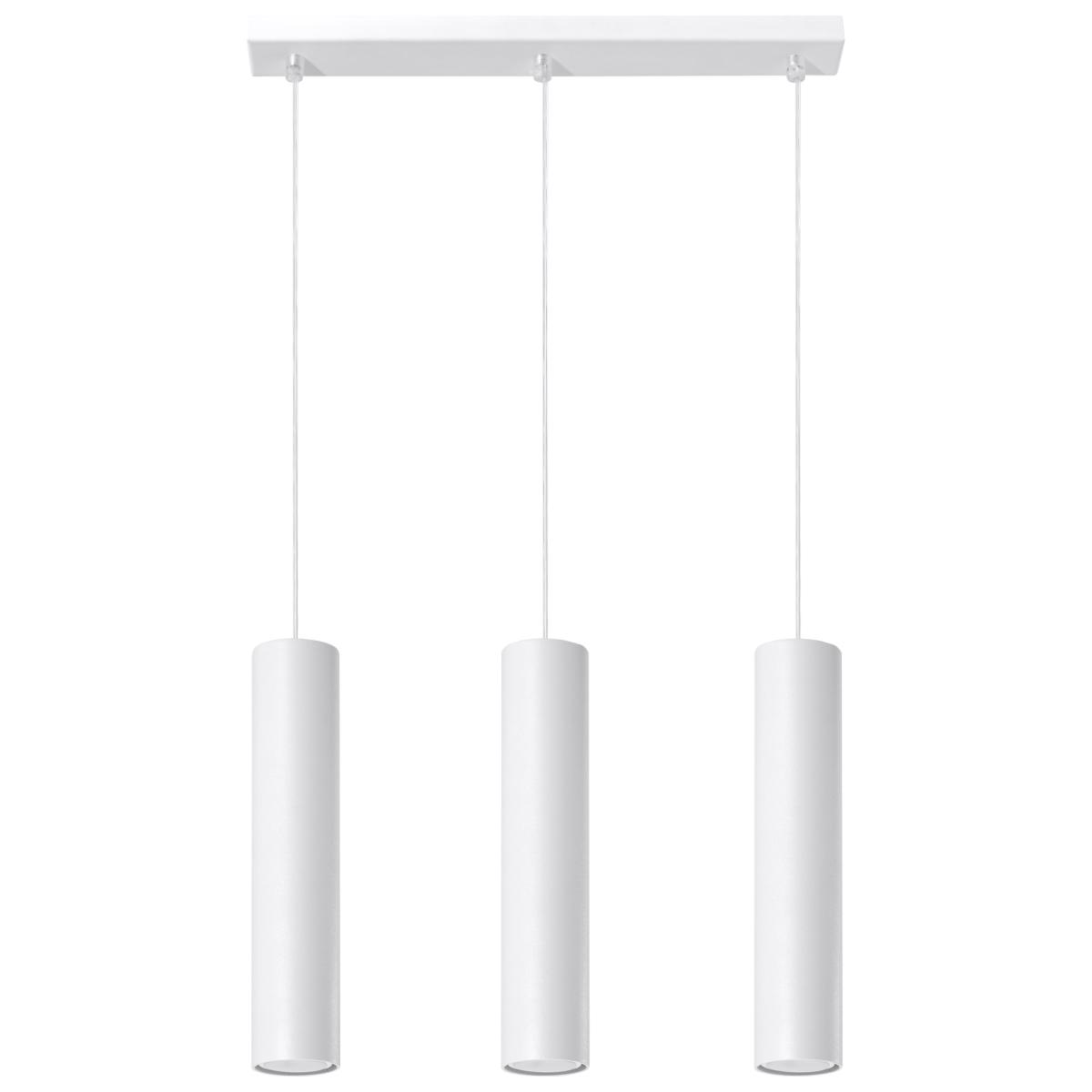 Lampa wisząca LAGOS 3L biały 90x6x45cm GU10 nowoczesna do salonu