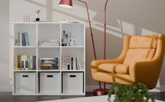Regał Malax 110,5x110,5x30 cm do sypialni salonu biały - Miniaturka zdjęcia nr 6