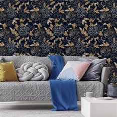 Tapeta PIWONIE Kwiaty Styl Glamour Ozdoba Efekt 3D  - Miniaturka zdjęcia nr 5