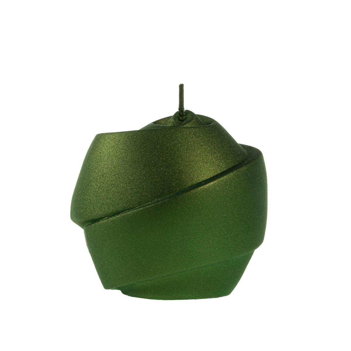 Świeca Ribbon Globe Dark Green