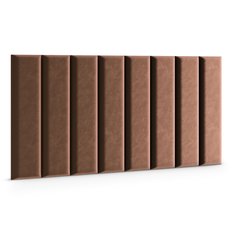 Panele tapicerowane 80x20 cm na ścianę magic velvet brązowy - Miniaturka zdjęcia nr 3
