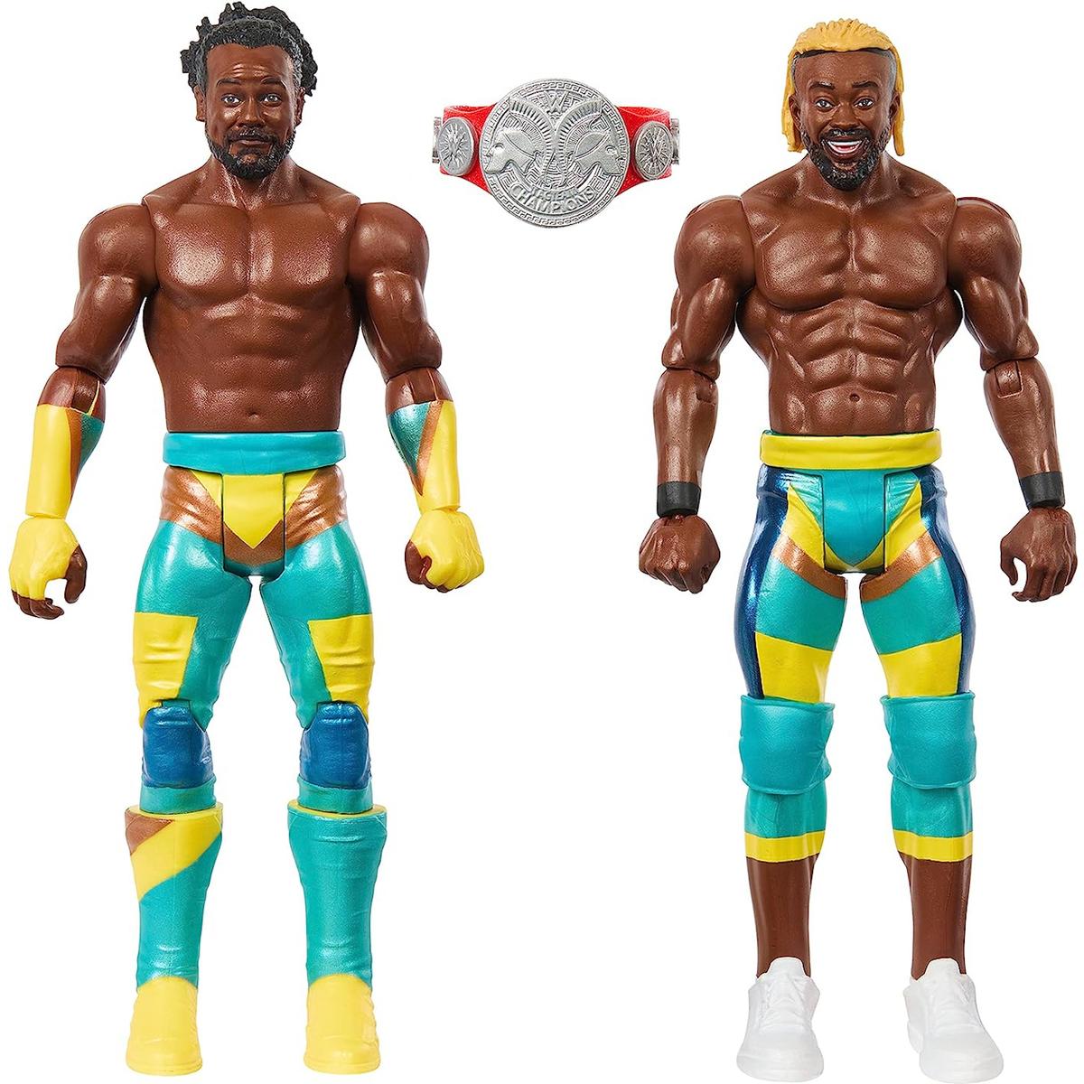 Ruchome figurki xavier woods kofi kingston wwe championship showdown 2-pak dla dziecka nr. 2