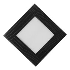 Panel LED 20 x 20 x 5 cm plafon z drewna czarny 18W kinkiet do salonu - Miniaturka zdjęcia nr 5