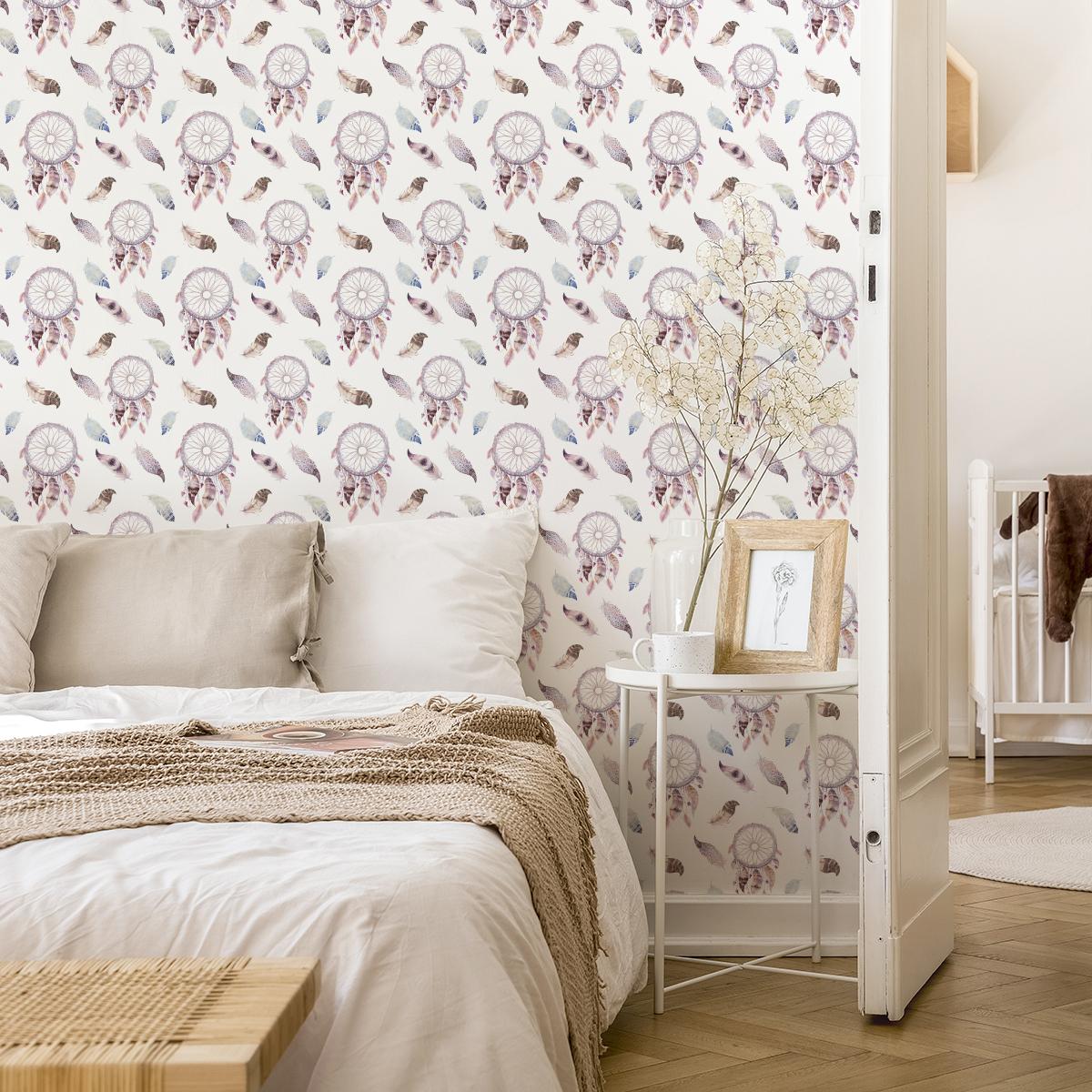 Tapeta modne ŁAPACZE SNÓW w stylu boho do sypialni nr. 5