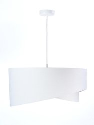 Lampa 50x23x93 cm do sypialni salonu biura wisząca asymetryczna biało złota - Miniaturka zdjęcia nr 4