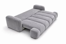 Kanapa rozkładana trzyosobowa Mediolan 250 cm BLUVEL 03 sofa z funkcją spania szary velvet - Miniaturka zdjęcia nr 5