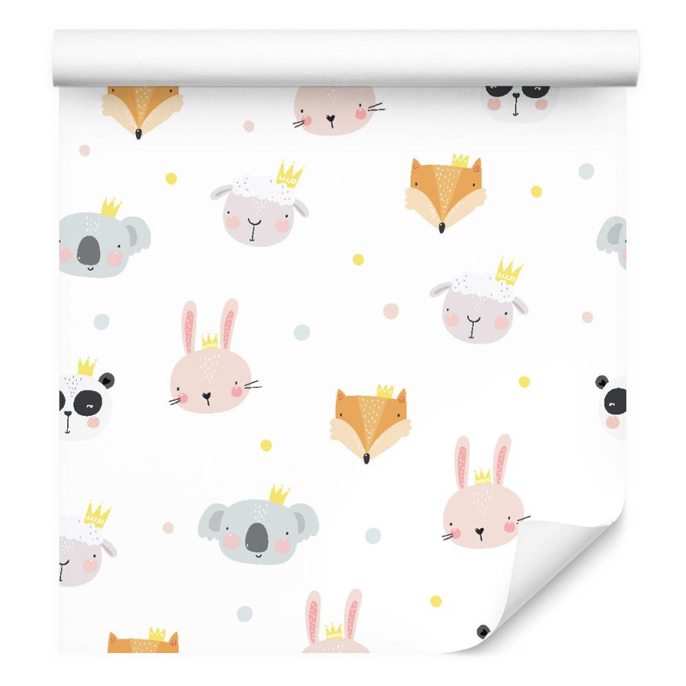 Tapeta dla dzieci zwierzątka lisy owieczki pandy  nr. 3
