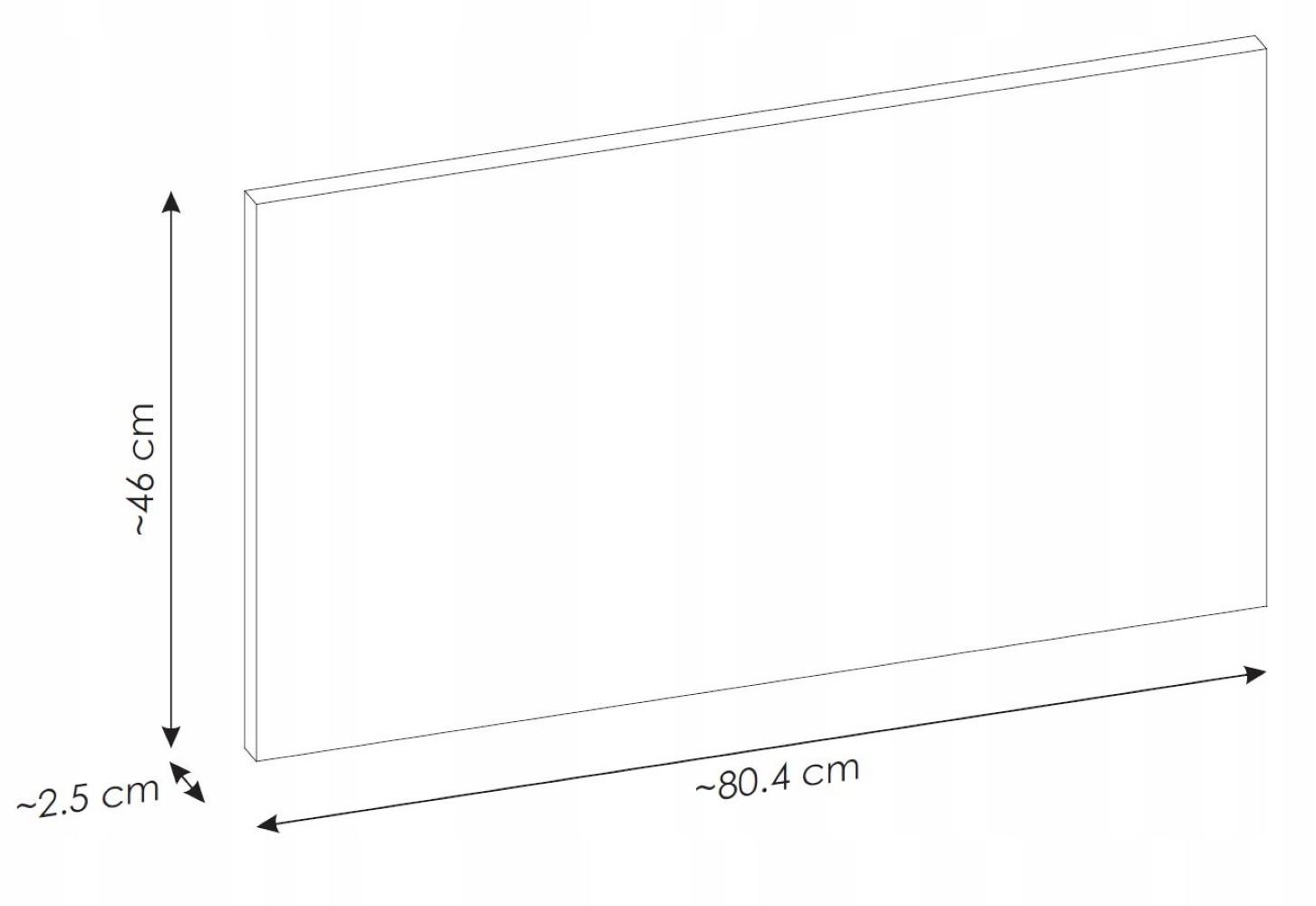 Blat do szafki pod umywalkę 80 cm czarny mdf 2,5 cm do łazienki  nr. 4