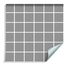 Tapeta Minimalistyczna Szara-Biała KRATA Dekoracja 53x1000  - Miniaturka zdjęcia nr 3