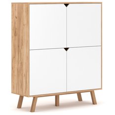 Komoda Tokio Le 120 cm do salonu dąb craft biały mat - Miniaturka zdjęcia nr 1