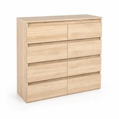 Komoda MARTUSIA 100x100x39cm z szufladami 8 szuflad do sypialni i salonu dąb sonoma - Miniaturka zdjęcia nr 2
