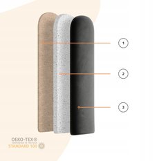 Panele tapicerowane 20x80 cm na ścianę płotek czarny - Miniaturka zdjęcia nr 6