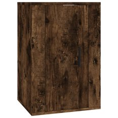Zestaw szafek RTV 57x34,5x40 cm stojące 3-częściowe przydymiony dąb do salonu - Miniaturka zdjęcia nr 5