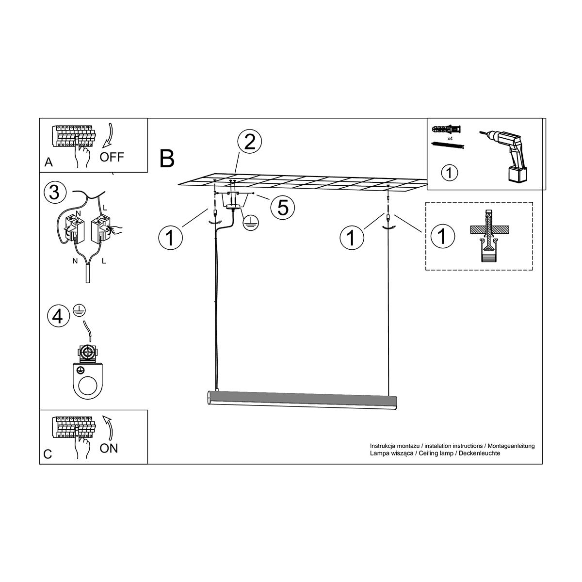 Lampa wisząca FARGE różowa LED 4000K 150x8x120cm nowoczesna LED do salonu nr. 10