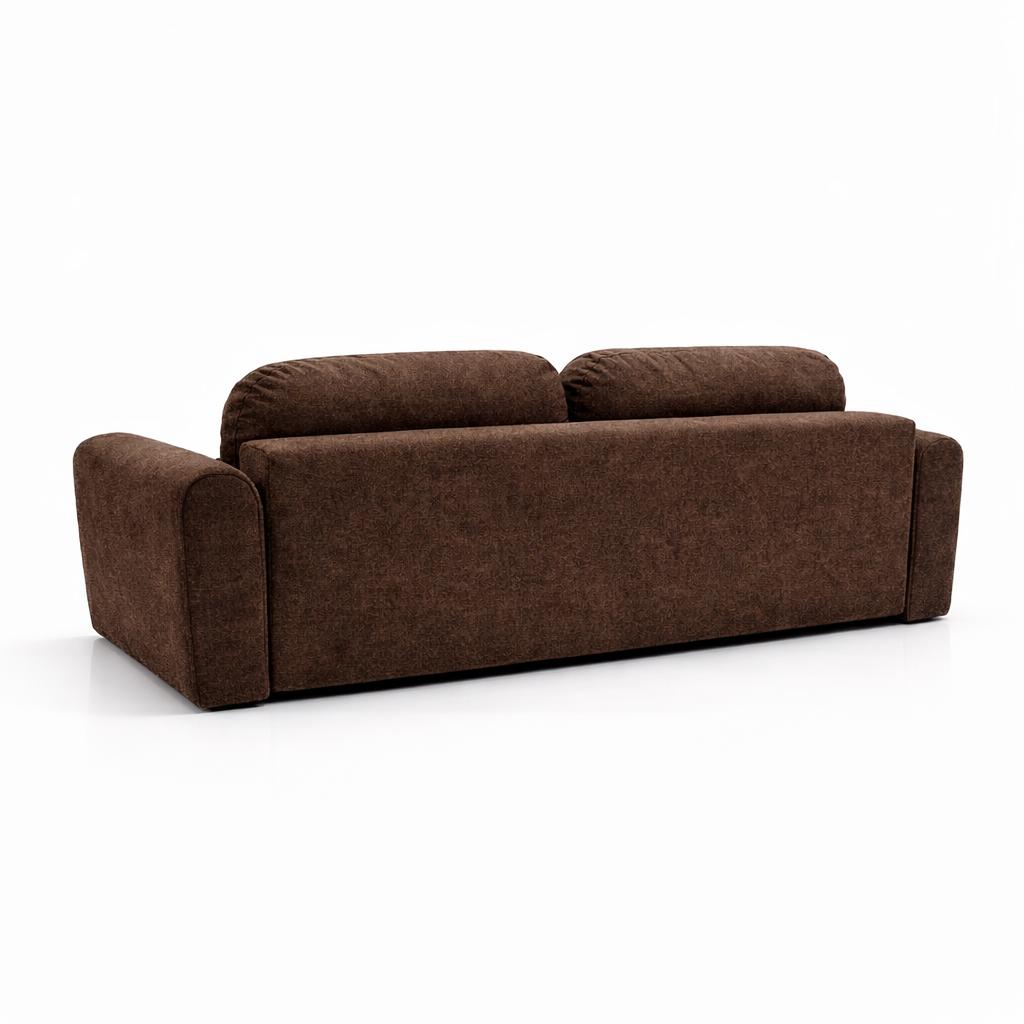 Kanapa z funkcją spania ITALY 250x100x82 cm FLOW 01 trzyosobowa sofa rozkładana tkanina brązowa nr. 4