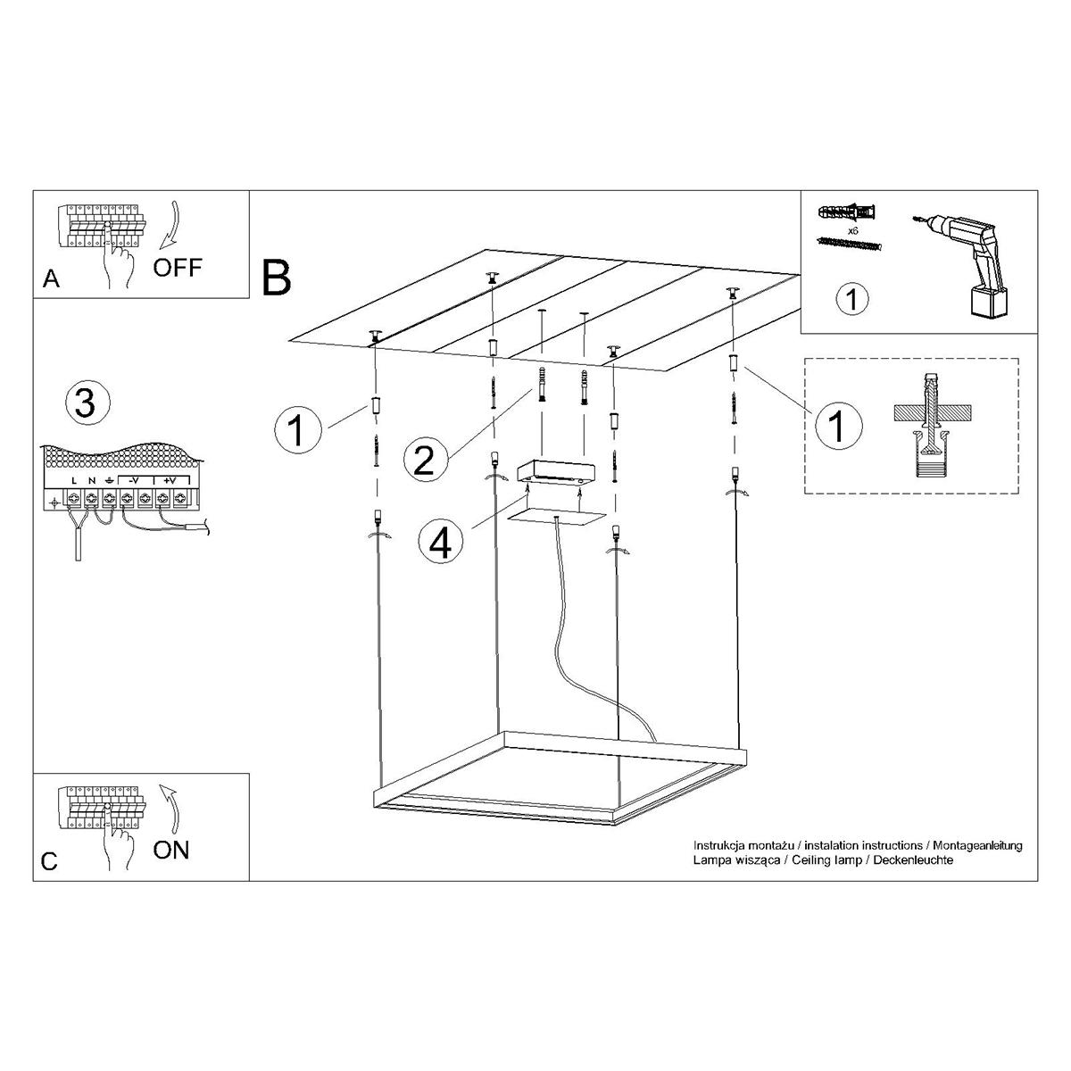 Żyrandol NELYA M 150x80x80 cm LED 3000K lampa loft wisząca do salony złoty nr. 7