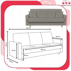 Wersalka kanapa rozkładana Rene Family Meble - Miniaturka zdjęcia nr 9