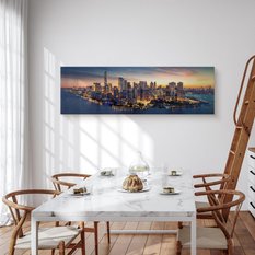 Obraz Na Płótnie Canvas Do Biura MANHATTAN NY Panorama 145x45cm - Miniaturka zdjęcia nr 6