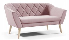 Sofa GLORIA 140x70x75 cm dwuosobowa w stylu skandynawskim MANILA beżowa do salonu - Miniaturka zdjęcia nr 3