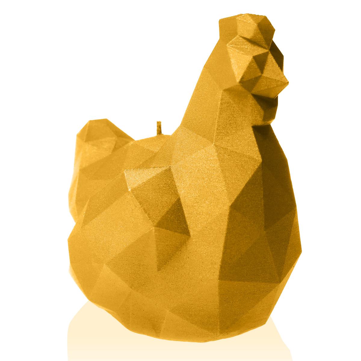 Świeca Chicken Low-Poly Yellow Small