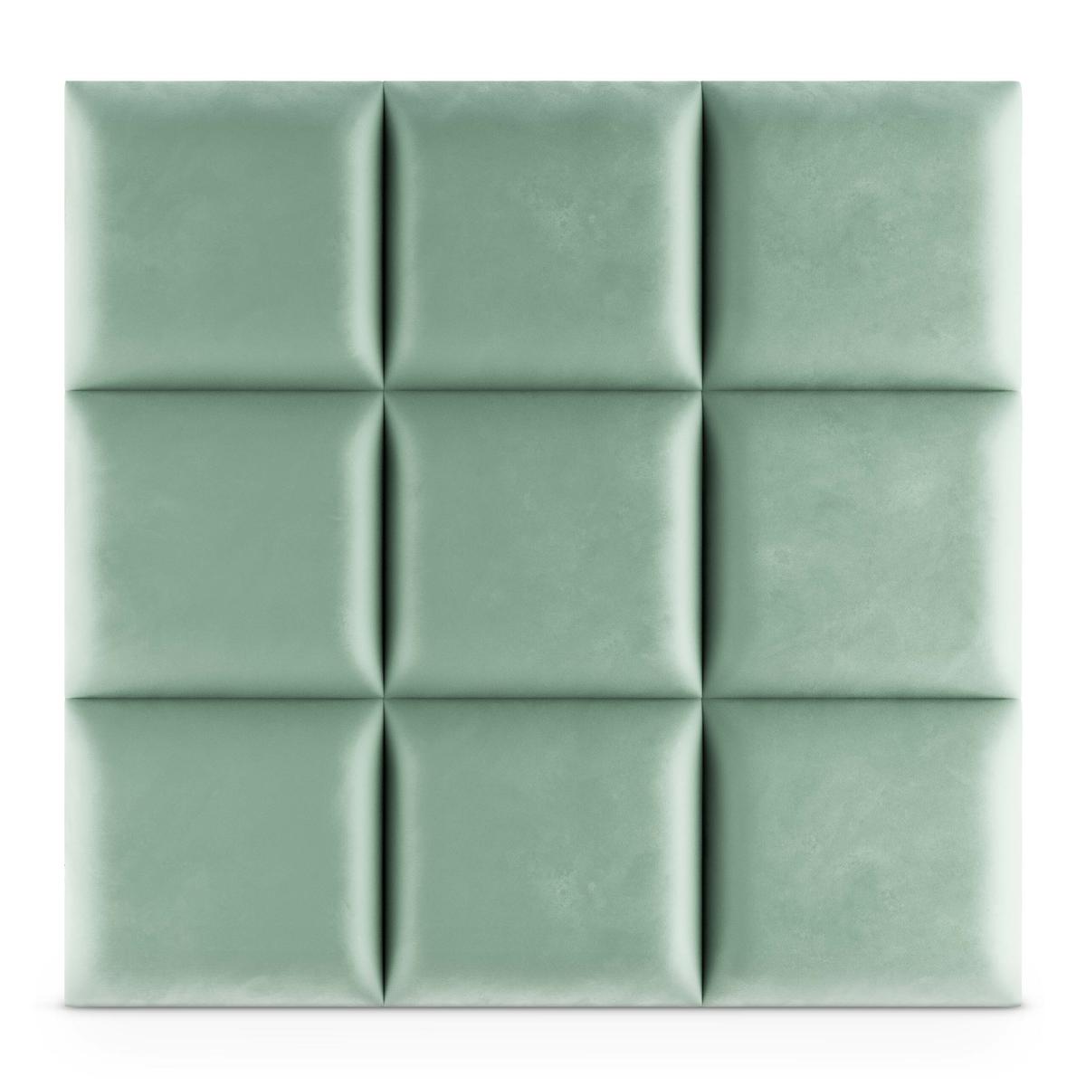 Panele tapicerowane 30x30 na ścianę magic velvet miętowy nr. 4