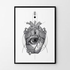 Plakat anatomia serca 50x70 cm dekoracja ścienna bez ram  - Miniaturka zdjęcia nr 1