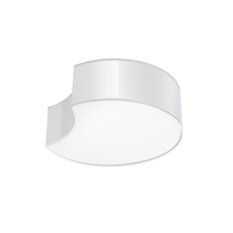 Plafon CIRCLE 1 biały 11.5x35x32cm nowoczesna lampa E27 do salonu - Miniaturka zdjęcia nr 1