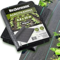 Agrotkanina Heckermann 0,8x20m 90g/m2 Czarna