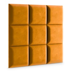 Panele tapicerowane 50x50 na ścianę magic velvet miodowy - Miniaturka zdjęcia nr 3