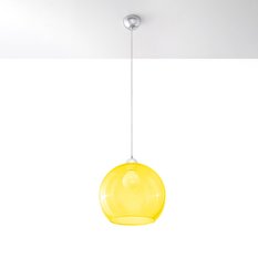 Lampa wisząca BALL żółta 120x30x30cm nowoczesna E27 do salonu - Miniaturka zdjęcia nr 2