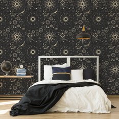 Tapeta Ozdobna PLANETY Znaki Zodiaku Słońce Boho  - Miniaturka zdjęcia nr 6