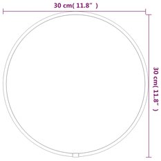 Lustro 30 cm do łazienka sypialni ścienne okrągłe czarne  - Miniaturka zdjęcia nr 6