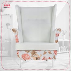 Fotel uszak z podnóżkiem Ari Print Duo FamilyMeble - Miniaturka zdjęcia nr 3