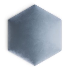 Panele tapicerowane  26x30 cm hexagon magic velvet błękitny - Miniaturka zdjęcia nr 2