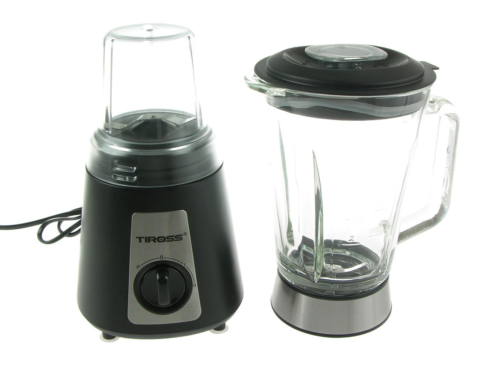 Blender z młynkiem mikser 500W stal szkło