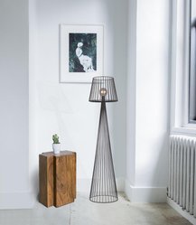 Lampa podłogowa K-4643 SOUL BLACK 36x148x28 cm do salonu lub pokoju czarny - Miniaturka zdjęcia nr 5