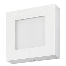 Panel LED 20 x 20 x 5 cm plafon z drewna biały 18W kinkiet 4000K do salonu - Miniaturka zdjęcia nr 3