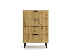 Komoda Scandi 102,5x70x39 cm do sypialni salonu slim dąb artisan - Miniaturka zdjęcia nr 5