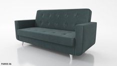 Wersalka rozkładana Naomi 92x218x99 cm do salonu z funkcją spania paros grafitowy - Miniaturka zdjęcia nr 1